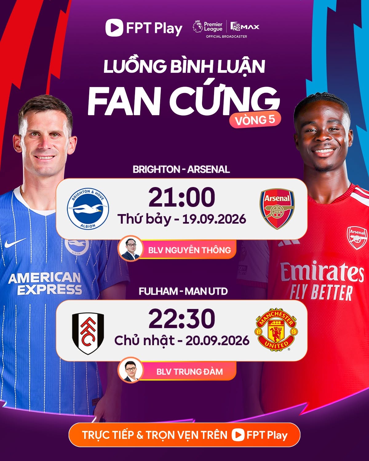 ARSENAL - MAN UTD CHÚ Ý! VÒNG 5 ĐÂY RỒI!