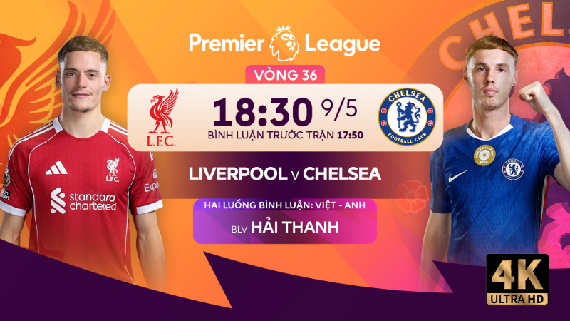 Liverpool vs Chelsea (18h30 ngày 9/5): Mệnh lệnh chiến thắng tại Anfield